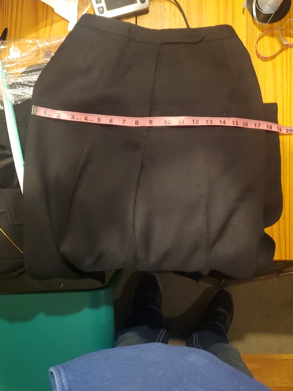 RARE Evan-Picone Vintage Black Linen Pants Suit Size 8 - Picture 5 of 16